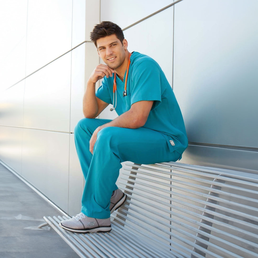 House of Uniforms The Structure Scrub Top | Mens | Skechers by Barco Skechers by Barco