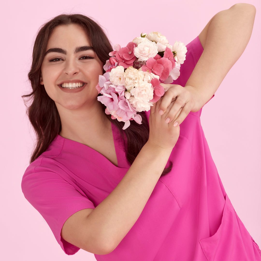 House of Uniforms The Pink Scrub Top | Unisex Biz Care