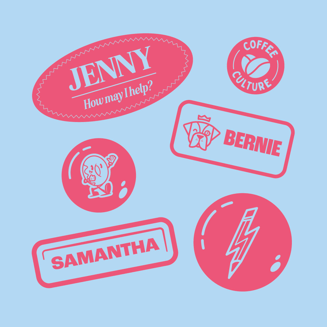 House of Uniforms The Domed Name Badge | Pin or Magnet Fitting House of Uniforms