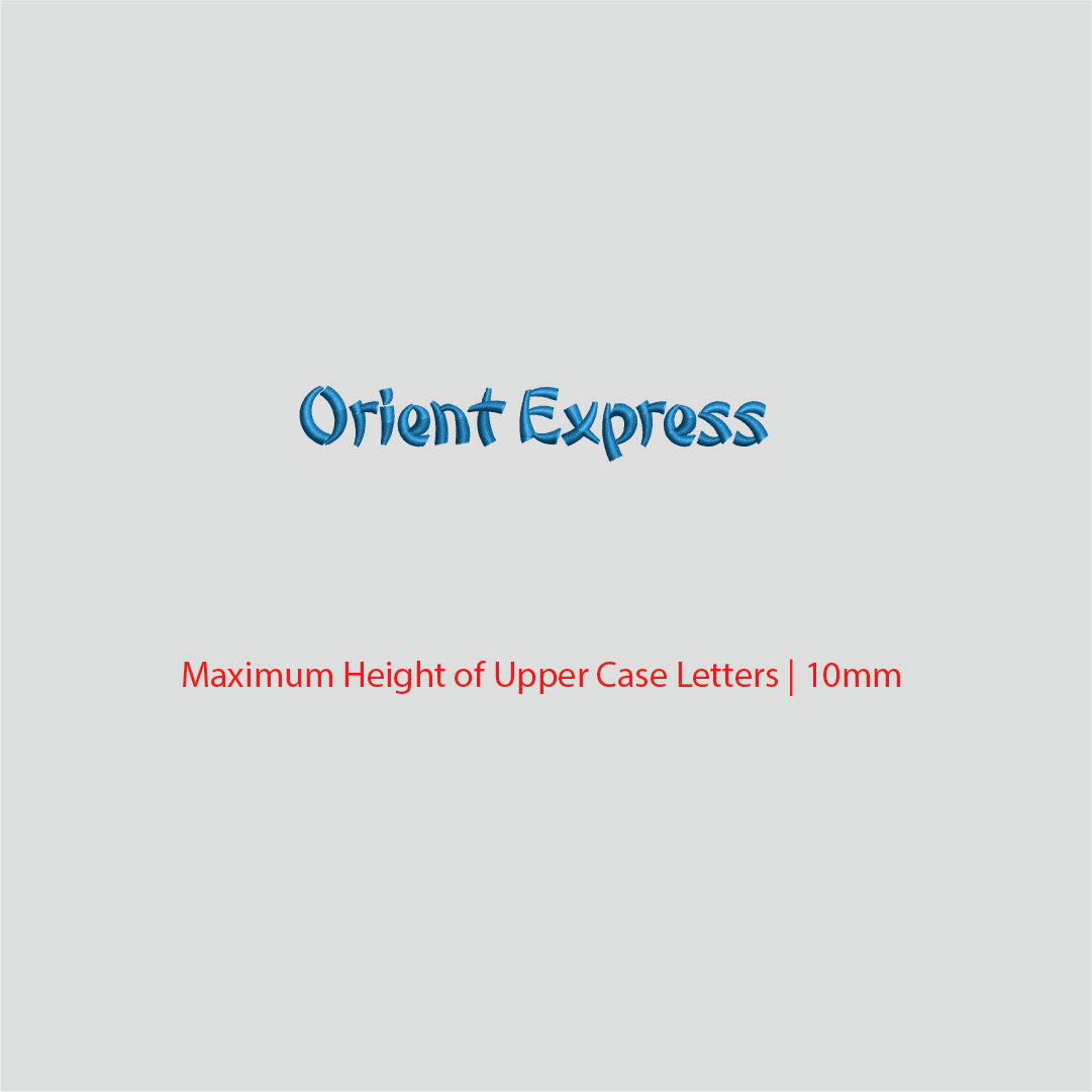 House of Uniforms Embroidery | Personal Names | Small House of Uniforms Orient Express