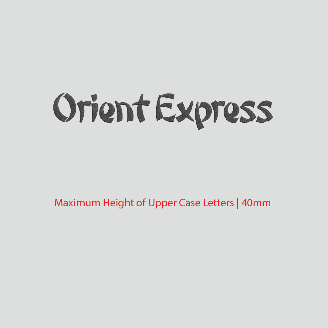 House of Uniforms Embroidery | Personal Names | Medium House of Uniforms Orient Express