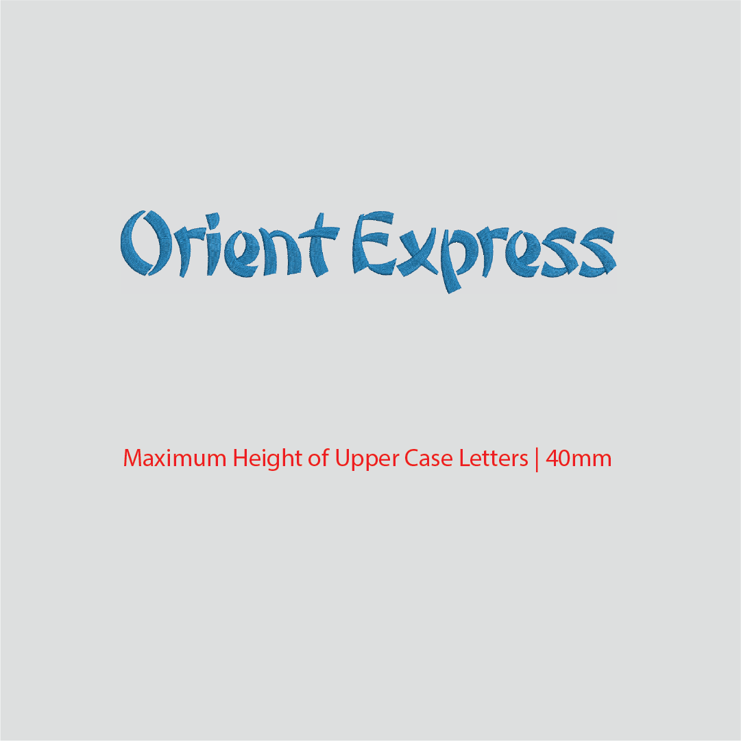 House of Uniforms Embroidery | Personal Names | Medium House of Uniforms Orient Express