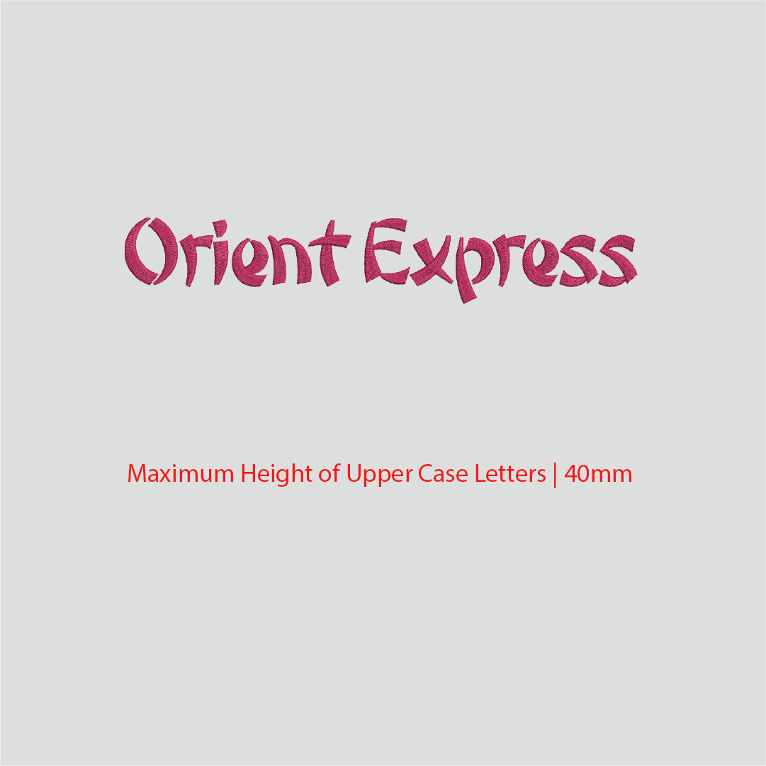 House of Uniforms Embroidery | Personal Names | Medium House of Uniforms Orient Express