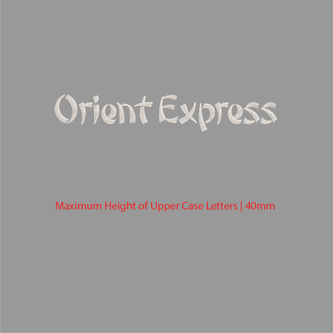 House of Uniforms Embroidery | Personal Names | Medium House of Uniforms Orient Express