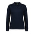 House of Uniforms The Action Polo | Ladies | Long Sleeve Biz Collection Navy