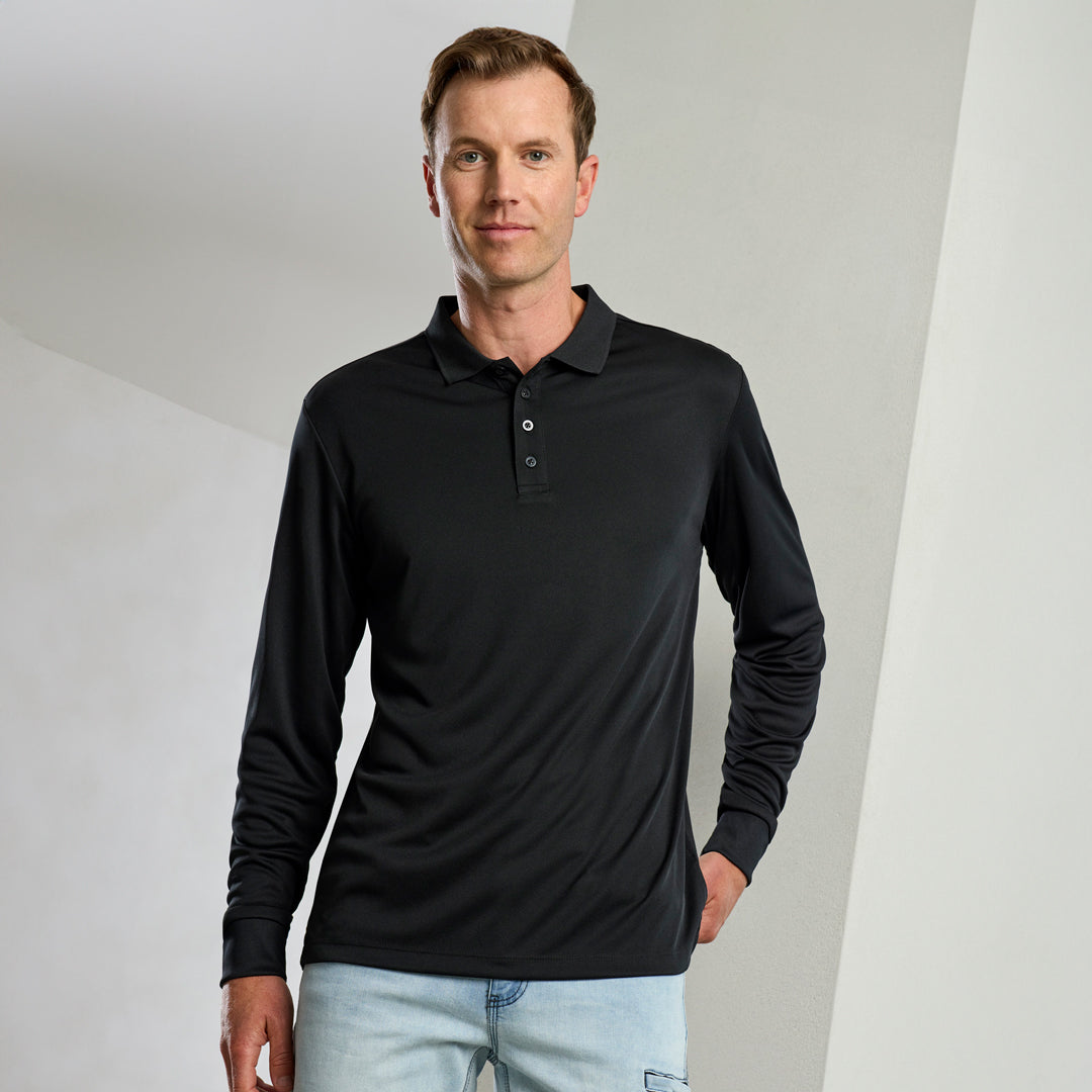 House of Uniforms The Action Polo | Mens | Long Sleeve Biz Collection