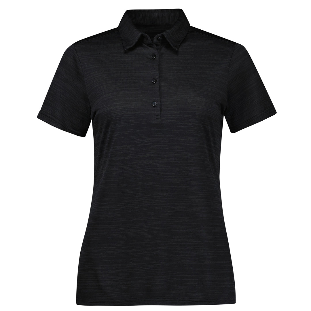 House of Uniforms The Orbit Polo | Ladies | Short Sleeve Biz Collection Black