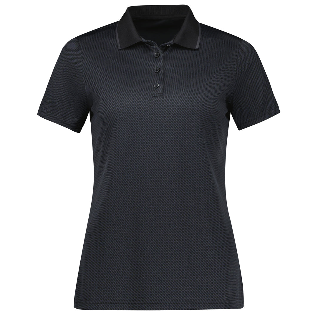 House of Uniforms The Echo Polo | Ladies | Short Sleeve Biz Collection Black