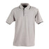 House of Uniforms The Liberty Contrast Polo | Mens Winning Spirit Grey/Black