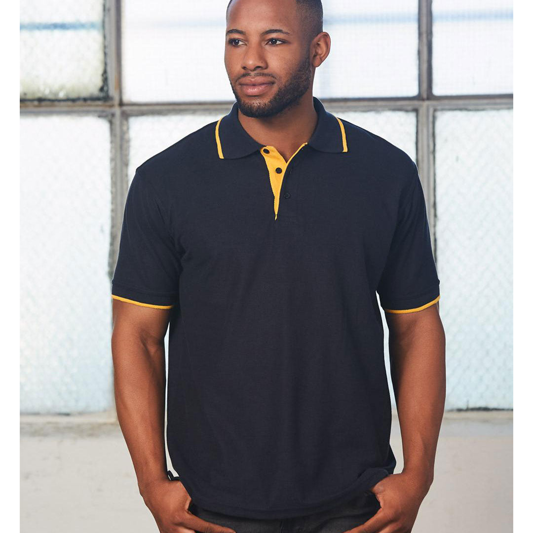 House of Uniforms The Liberty Contrast Polo | Mens Winning Spirit