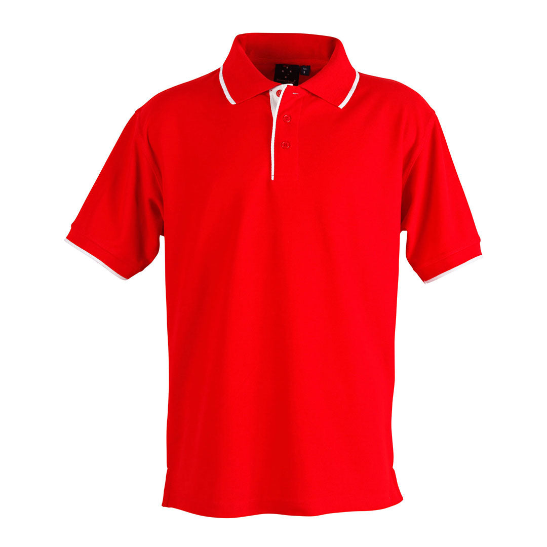 House of Uniforms The Liberty Contrast Polo | Mens Winning Spirit
