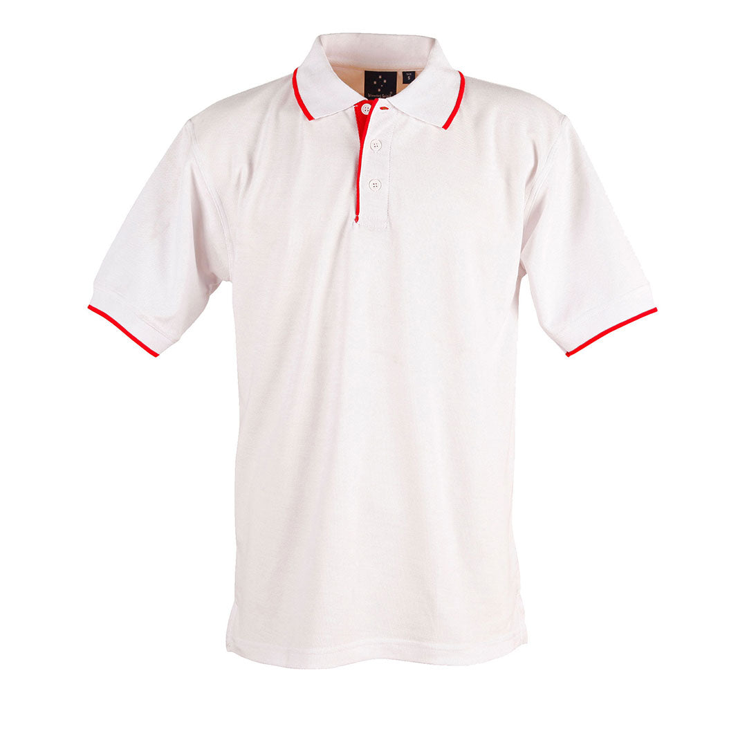 House of Uniforms The Liberty Contrast Polo | Mens Winning Spirit