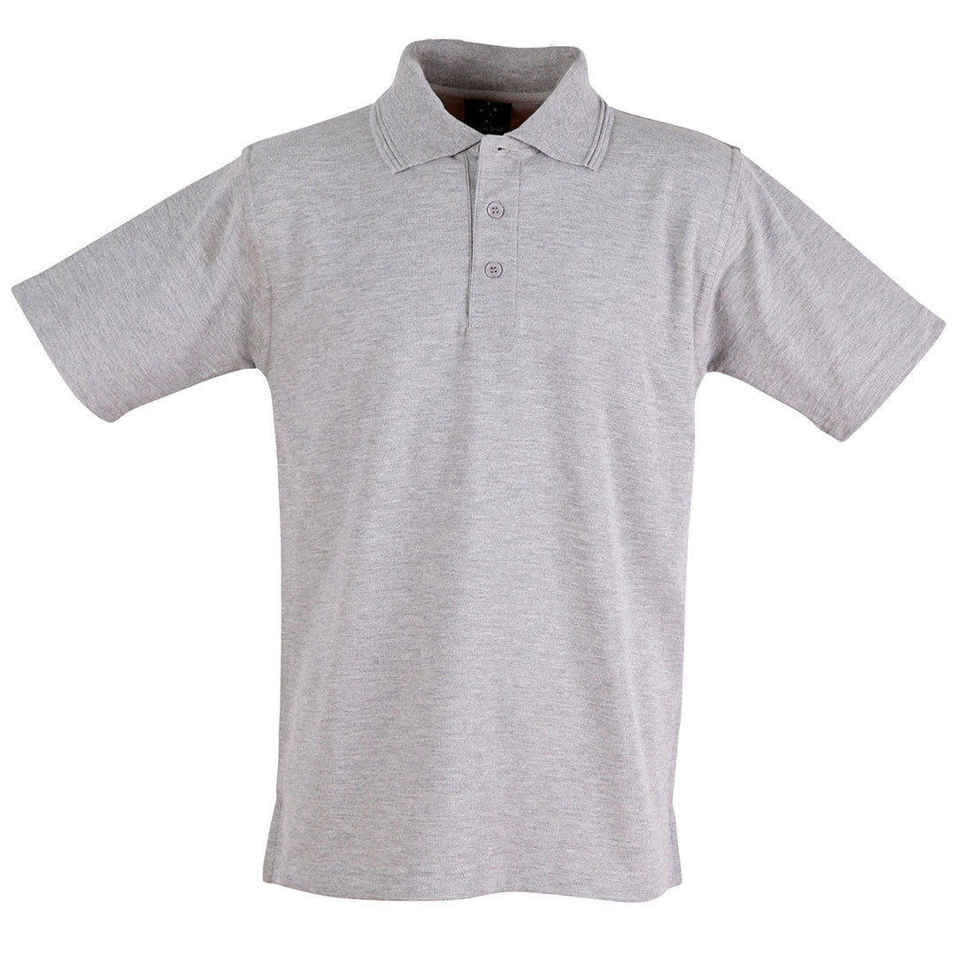 House of Uniforms The Traditional Pique Knit Polo | Adults Winning Spirit Grey