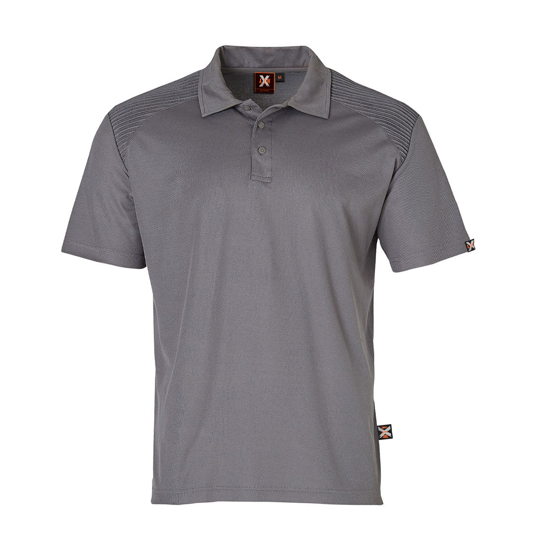 House of Uniforms The Stitched Shoulder Polo | Adults Winning Spirit Steel Grey