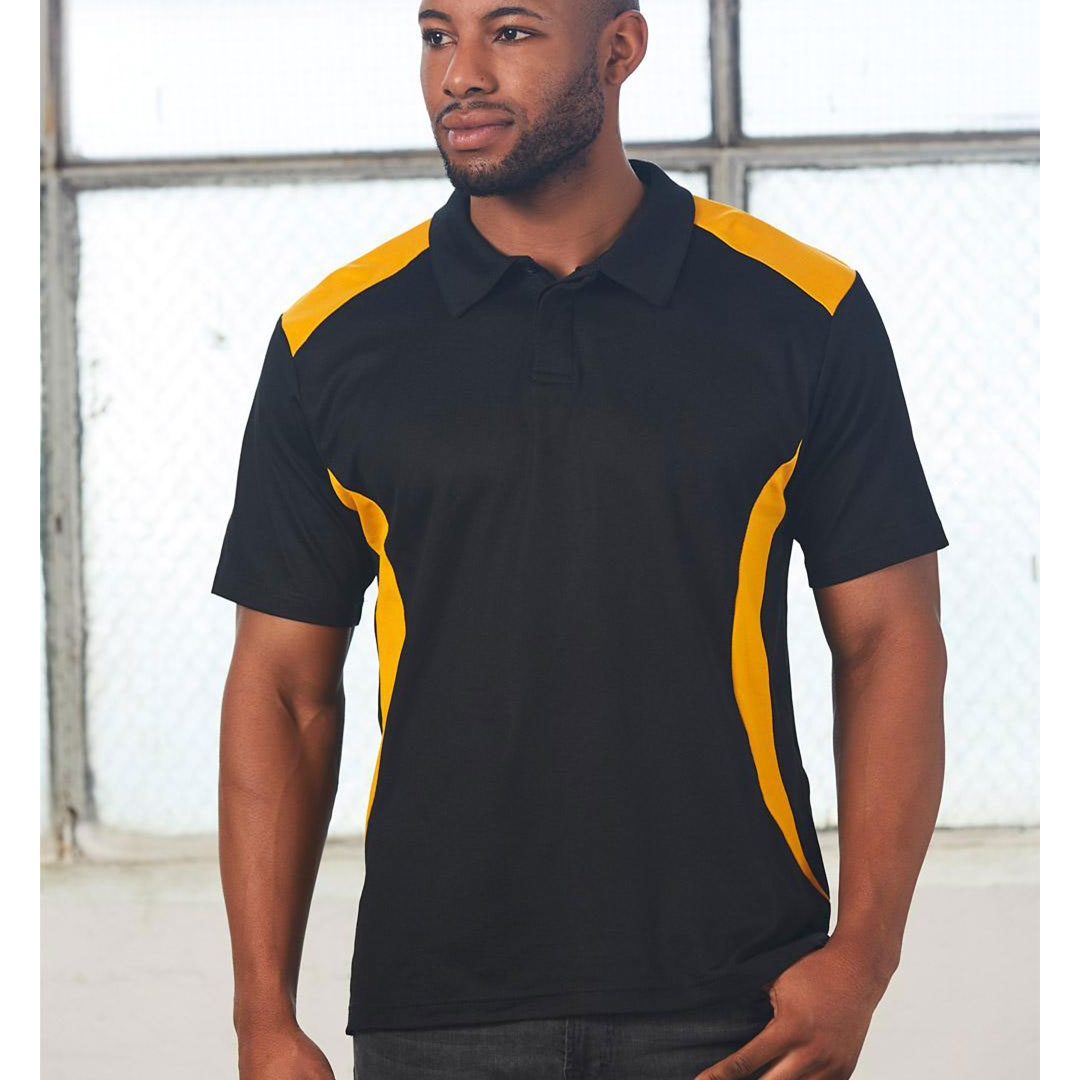 House of Uniforms The Winner Contrast Polo | Mens | Dark Colours Winning Spirit