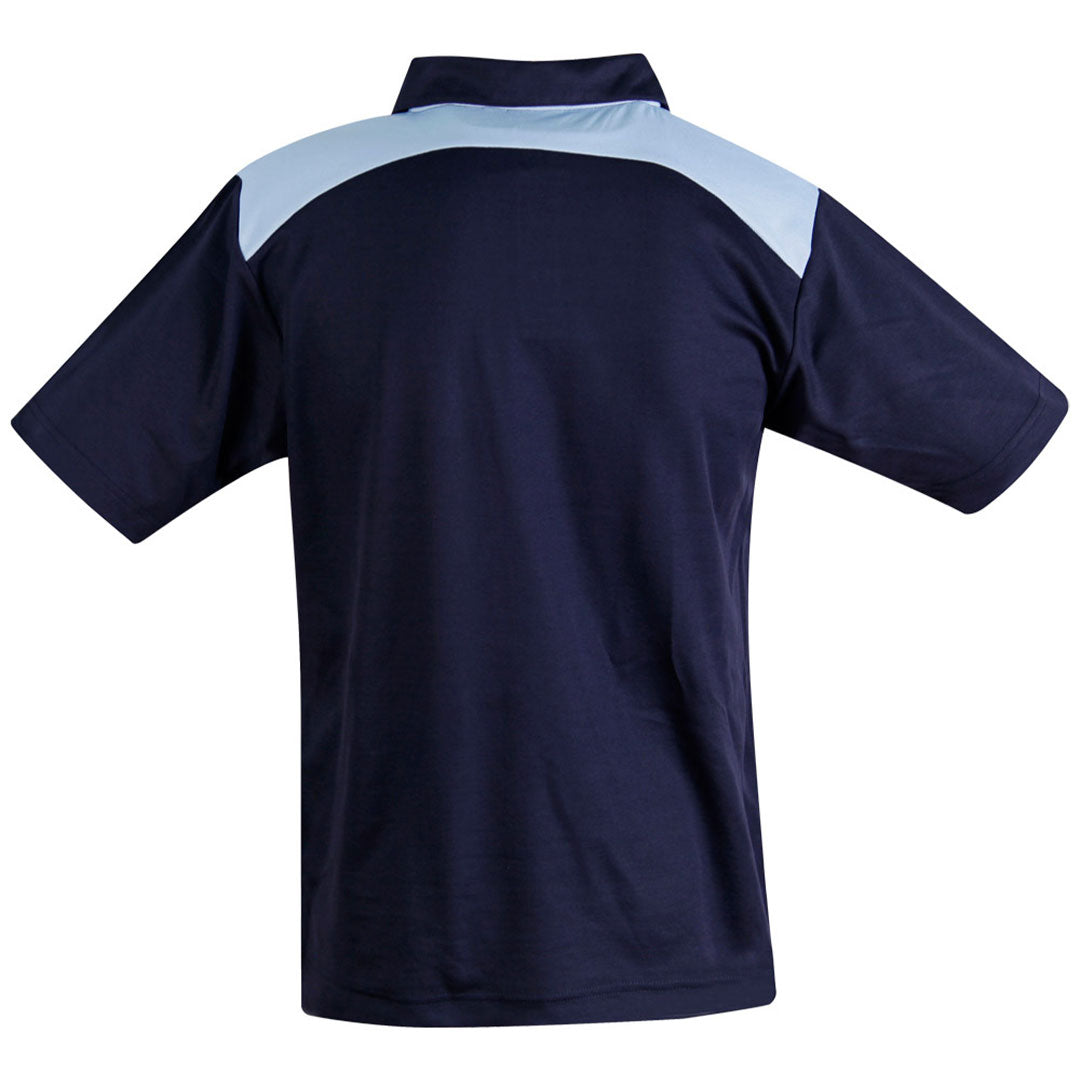 House of Uniforms The Winner Contrast Polo | Mens | Dark Colours Winning Spirit