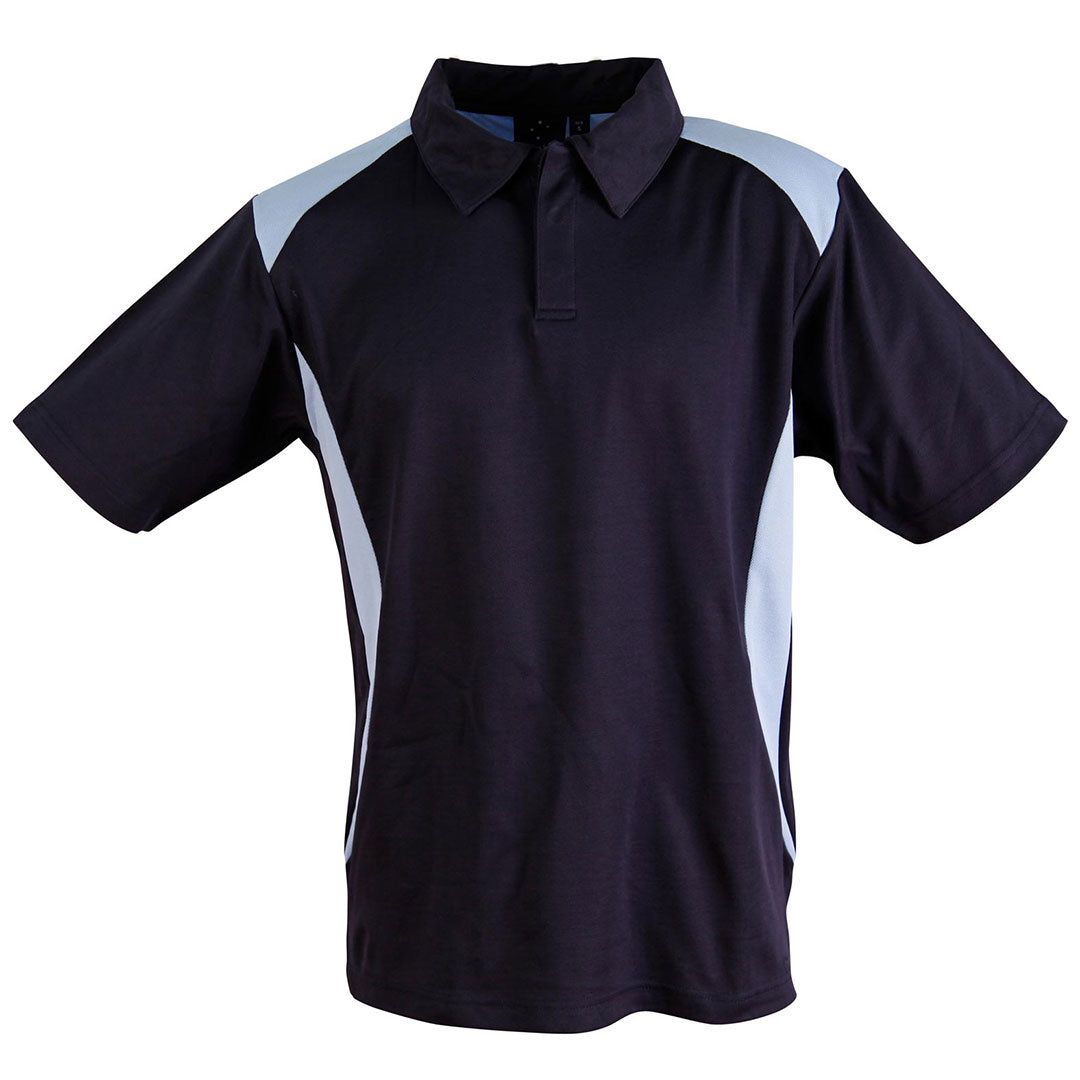 House of Uniforms The Winner Contrast Polo | Mens | Dark Colours Winning Spirit