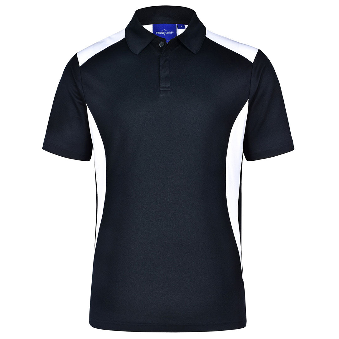 House of Uniforms The Winner Contrast Polo | Mens | Dark Colours Winning Spirit Navy/White