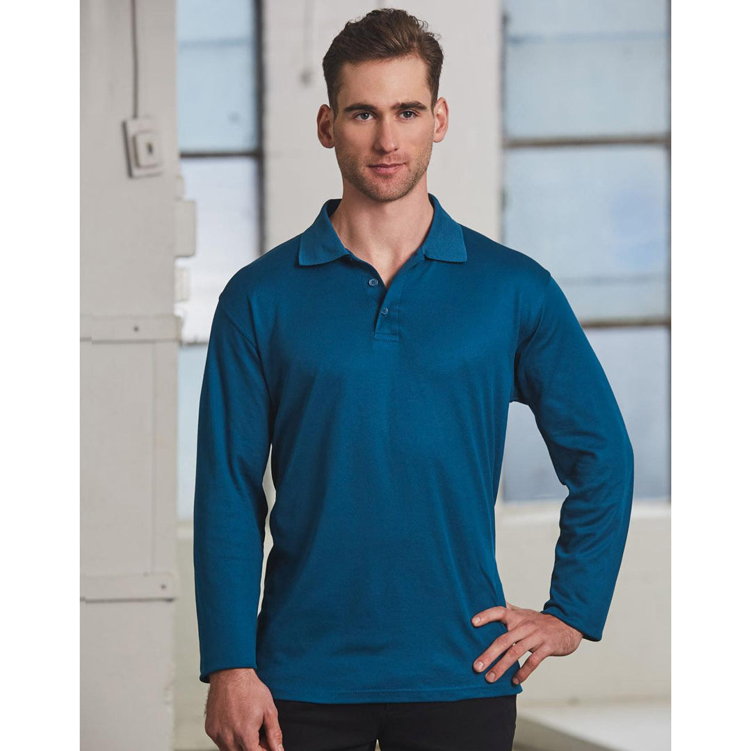 House of Uniforms The Victory Polo | Mens | Long Sleeve Winning Spirit