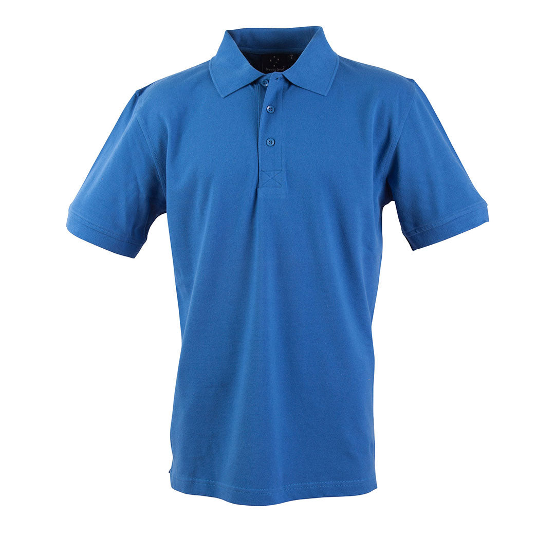 House of Uniforms The Longbeach Cotton Polo | Mens Winning Spirit French Blue