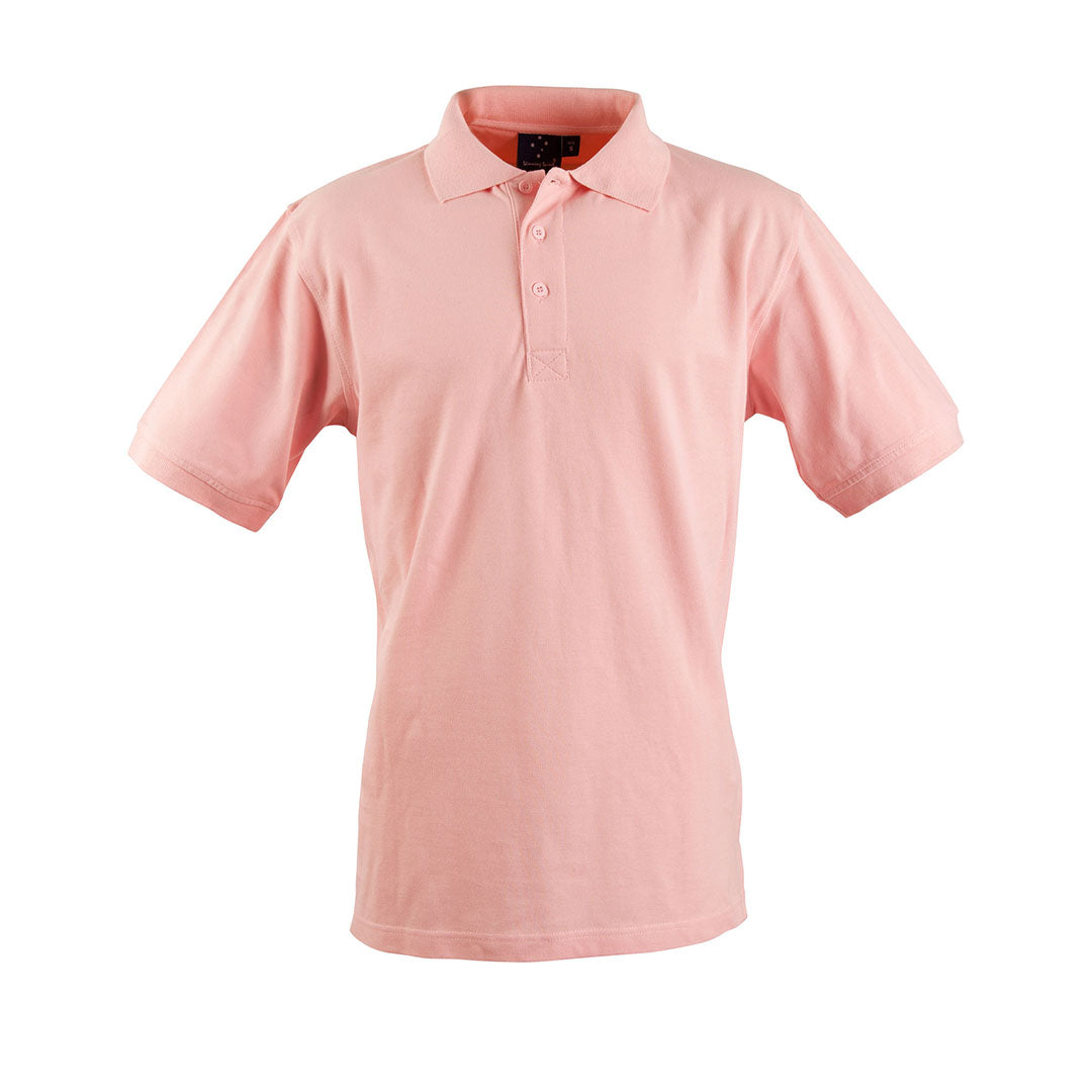 House of Uniforms The Longbeach Cotton Polo | Mens Winning Spirit Light Pink