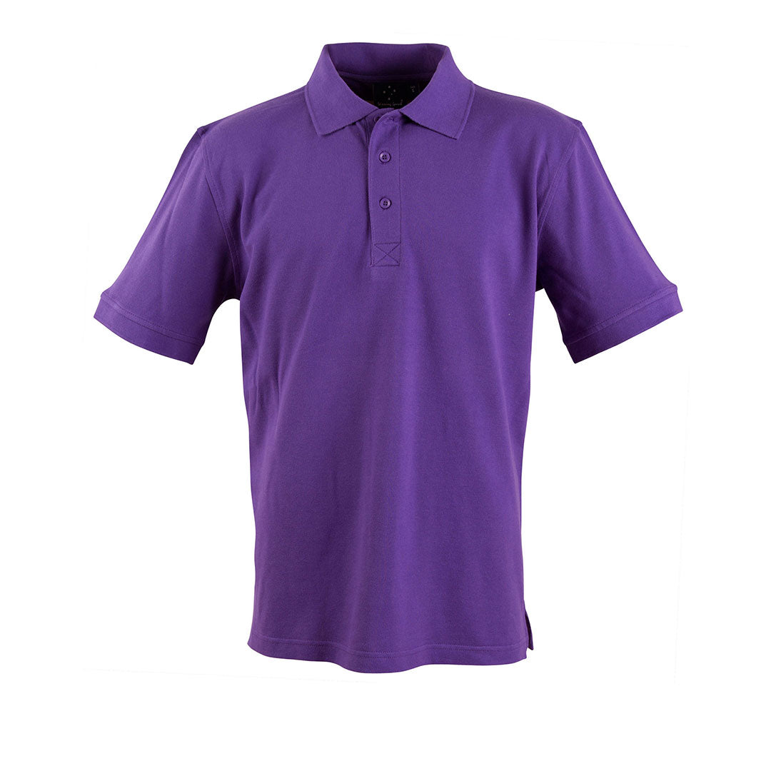 House of Uniforms The Longbeach Cotton Polo | Mens Winning Spirit Purple