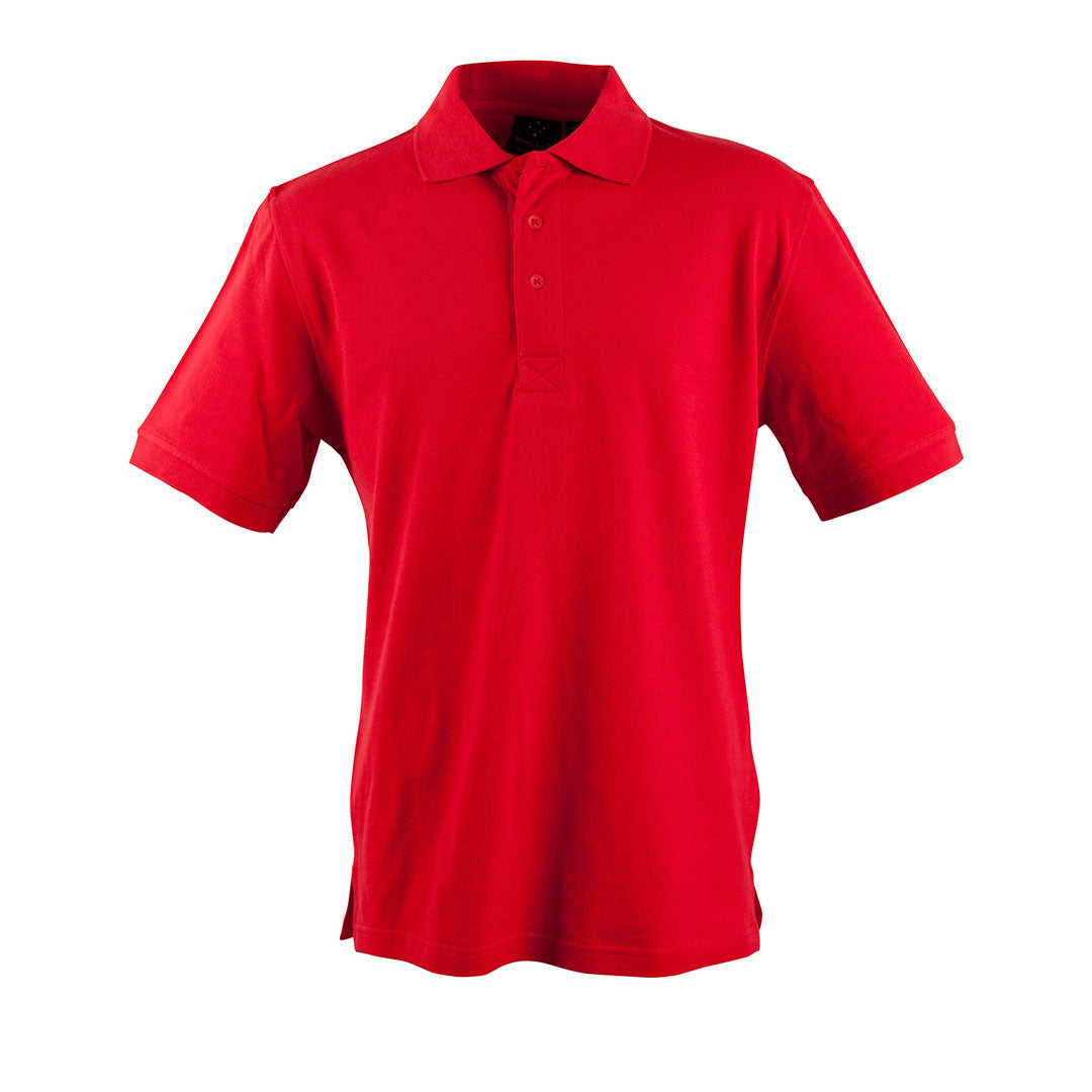 House of Uniforms The Longbeach Cotton Polo | Mens Winning Spirit Red