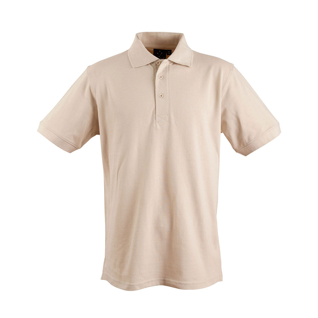 House of Uniforms The Longbeach Cotton Polo | Mens Winning Spirit Sand