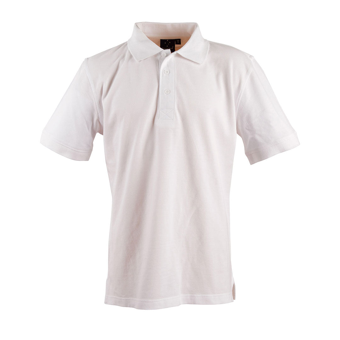 House of Uniforms The Longbeach Cotton Polo | Mens Winning Spirit White