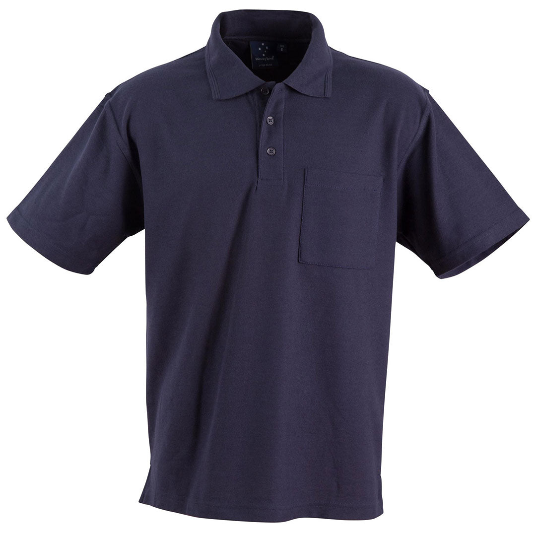 House of Uniforms The Broadbeach Pocket Polo | Adults Winning Spirit Navy