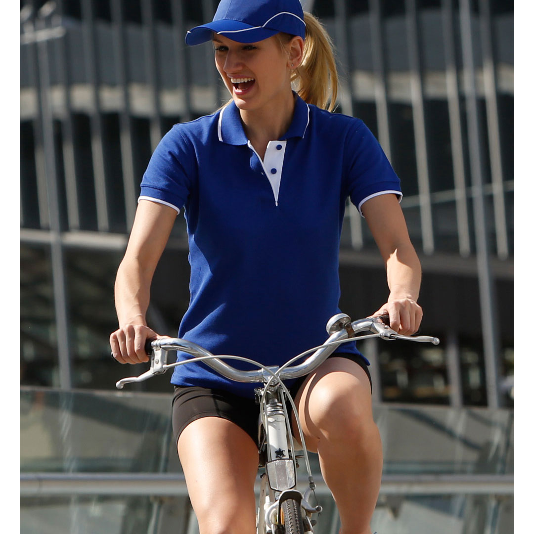 House of Uniforms The Liberty Contrast Polo | Ladies Winning Spirit