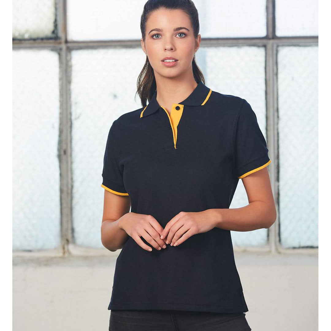 House of Uniforms The Liberty Contrast Polo | Ladies Winning Spirit