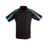 House of Uniforms The Legend Polo | Dark Colours | Kids | Short Sleeve Winning Spirit Black/Aqua