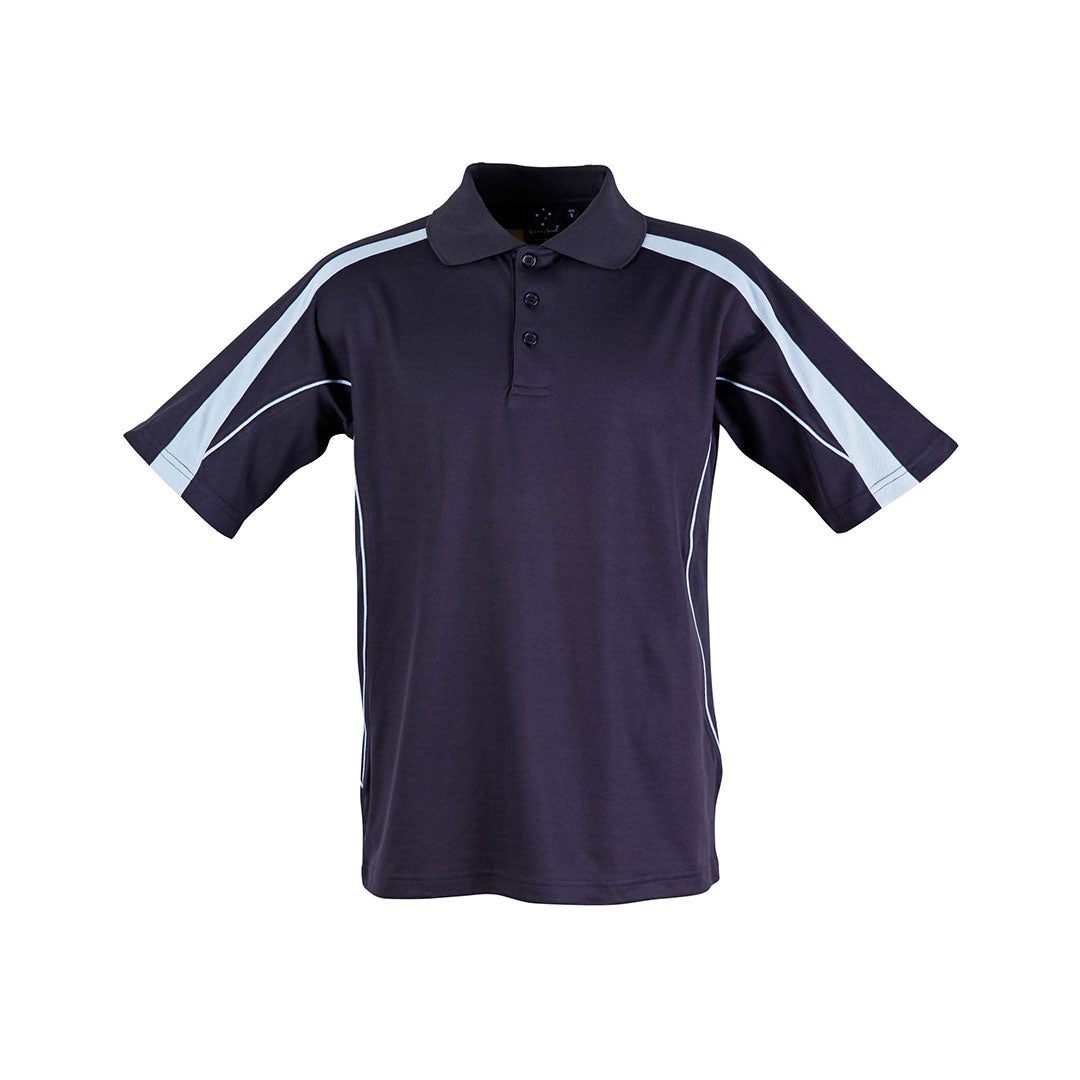 House of Uniforms The Legend Polo | Dark Colours | Kids | Short Sleeve Winning Spirit Navy/Sky