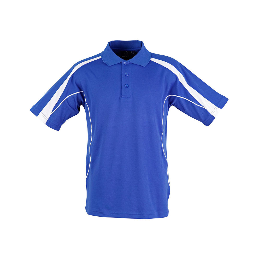 House of Uniforms The Legend Polo | Bright Colours | Kids | Short Sleeve Winning Spirit Royal/White