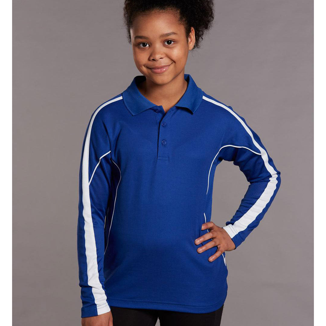 House of Uniforms The Legend Polo | Kids | Long Sleeve Winning Spirit