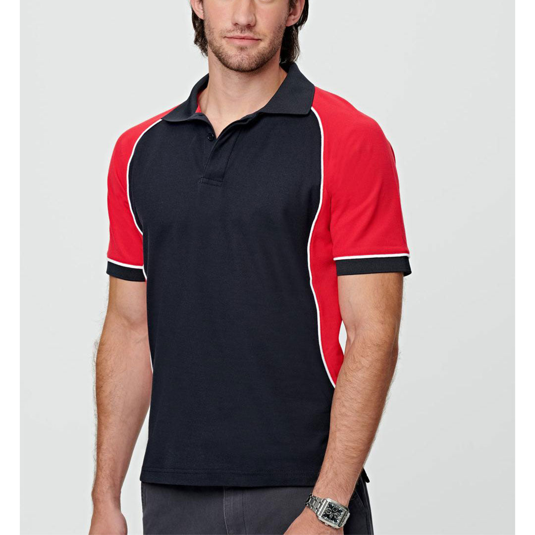 House of Uniforms The Arena Tri-Colour Polo | Mens Winning Spirit