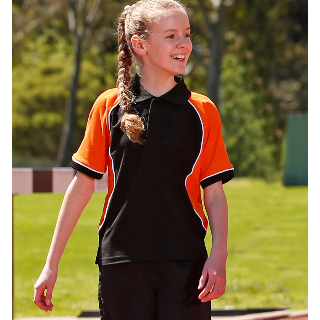 House of Uniforms The Arena Tri-Colour Polo | Kids Winning Spirit