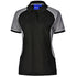 House of Uniforms The Arena Tri-Colour Polo | Ladies Winning Spirit Black/White/Grey