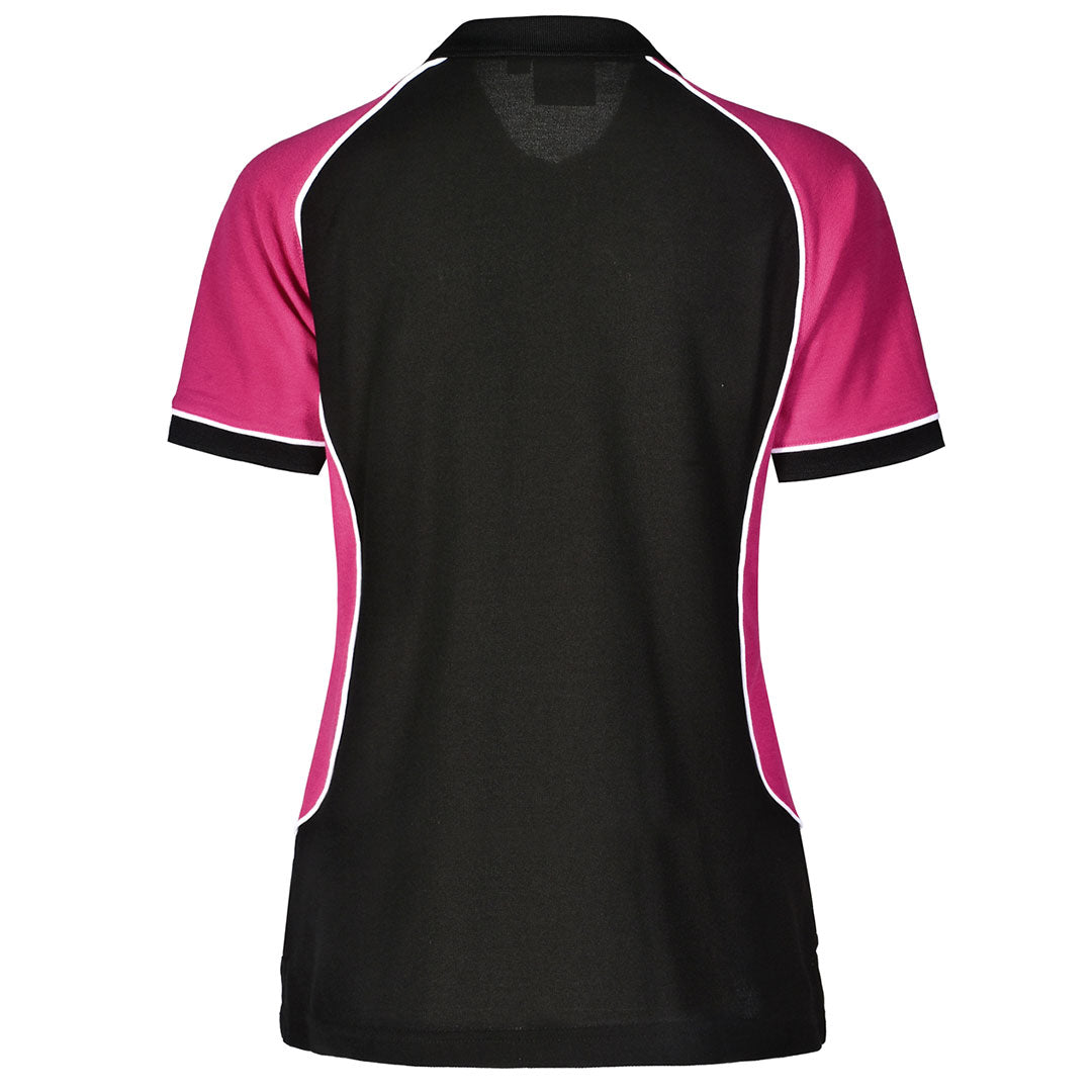 House of Uniforms The Arena Tri-Colour Polo | Ladies Winning Spirit