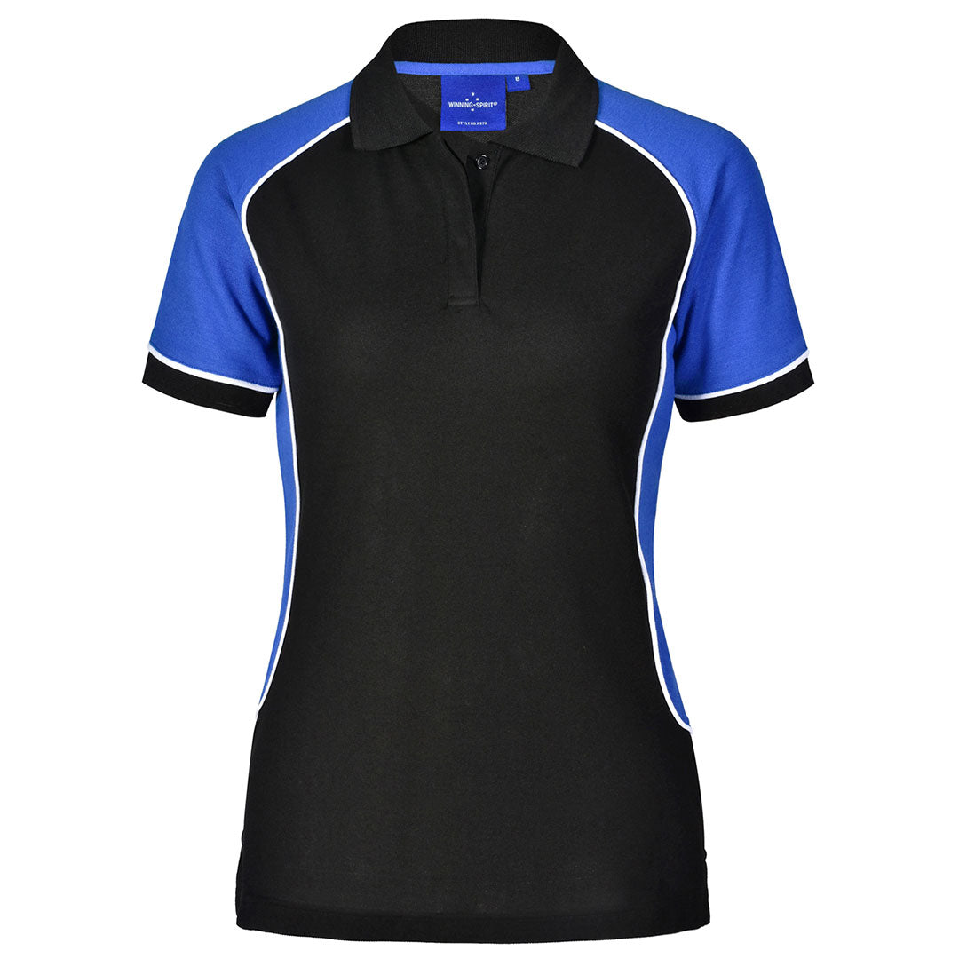 House of Uniforms The Arena Tri-Colour Polo | Ladies Winning Spirit