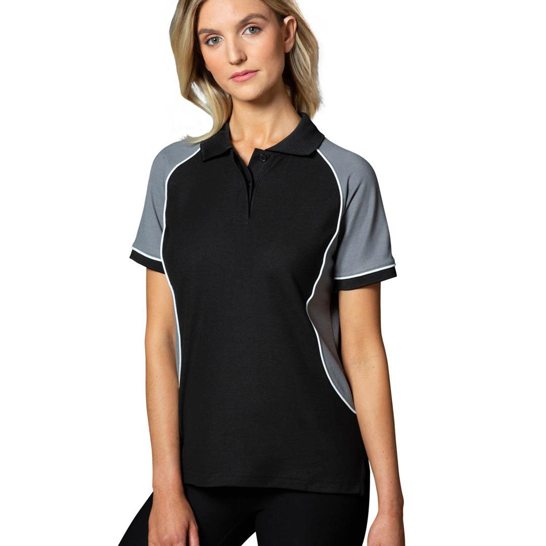 House of Uniforms The Arena Tri-Colour Polo | Ladies Winning Spirit