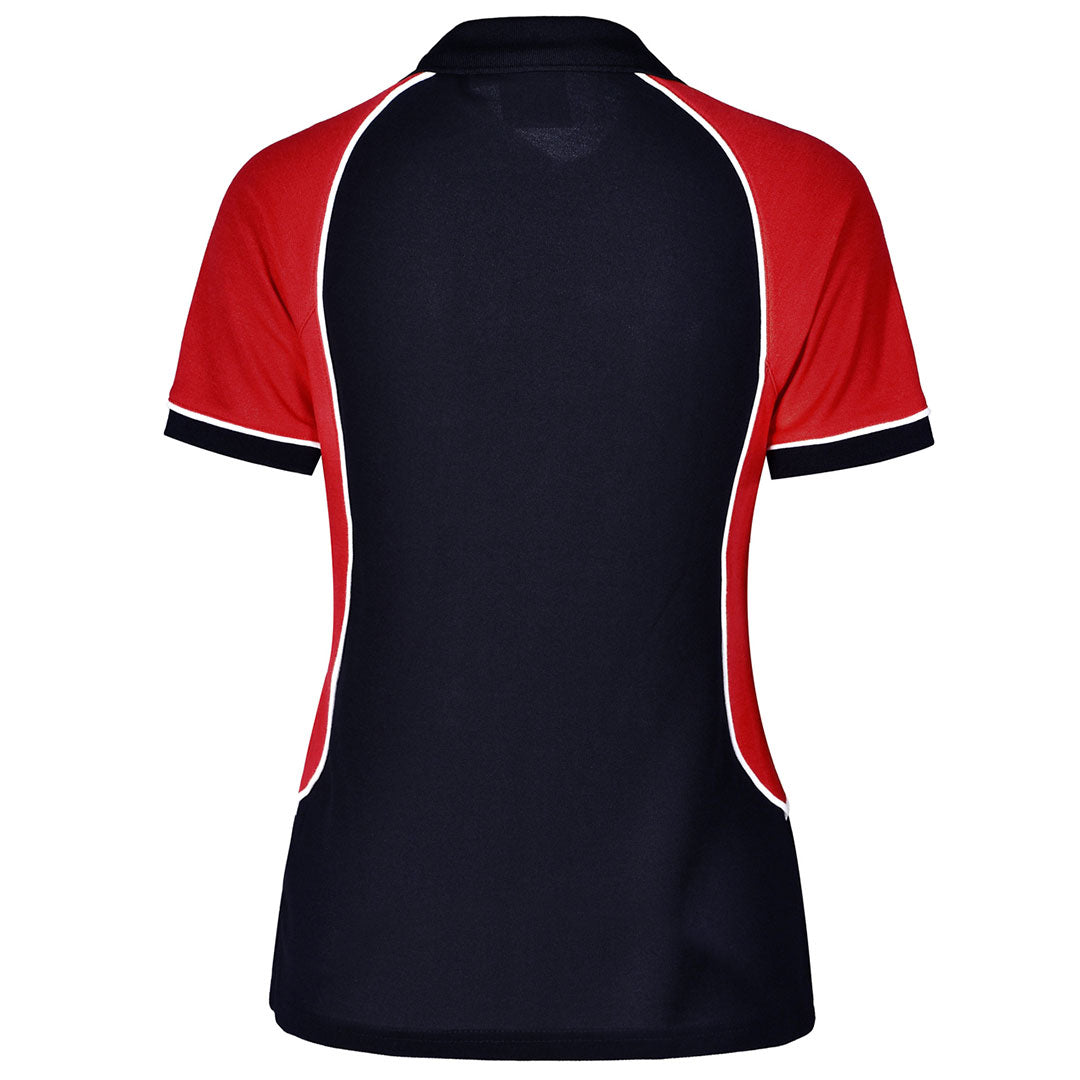 House of Uniforms The Arena Tri-Colour Polo | Ladies Winning Spirit