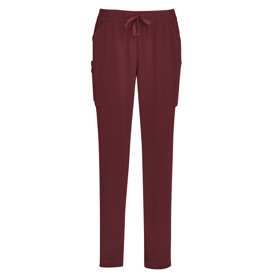 House of Uniforms The Avery Slim Leg Scrub Pant | Ladies Biz Care Burgundy