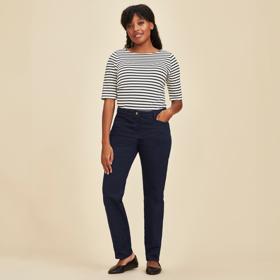 House of Uniforms The Traveller Slim Leg Chino Pant | Ladies Biz Corporates 