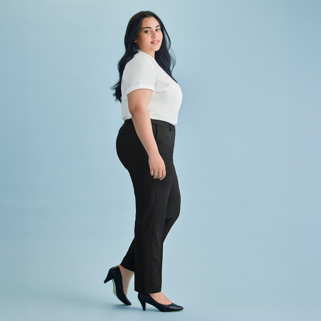 House of Uniforms The Cool Stretch Adjustable Tapered Leg Pant | Ladies Biz Corporates