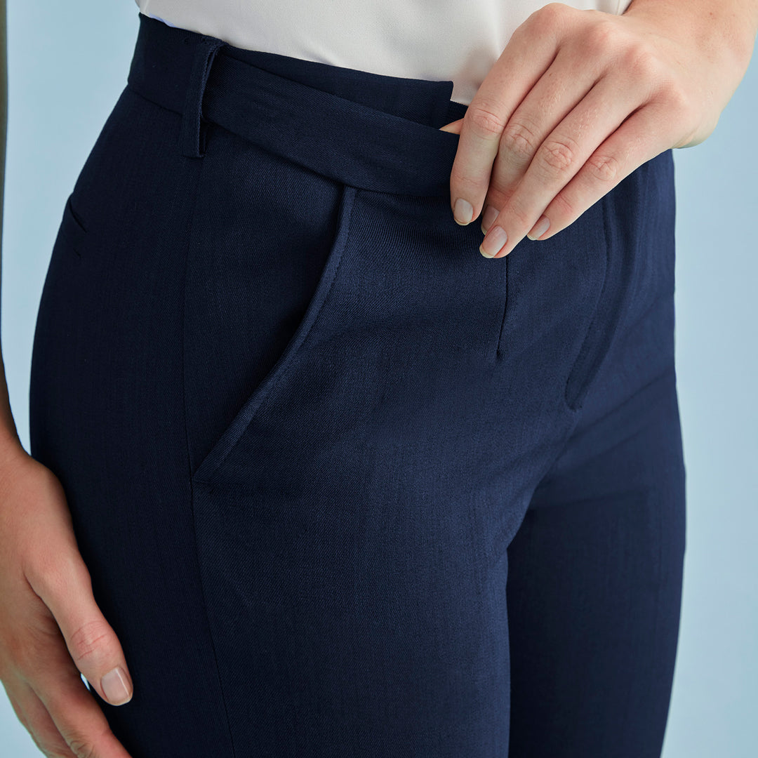 House of Uniforms The Cool Stretch Adjustable Tapered Leg Pant | Ladies Biz Corporates
