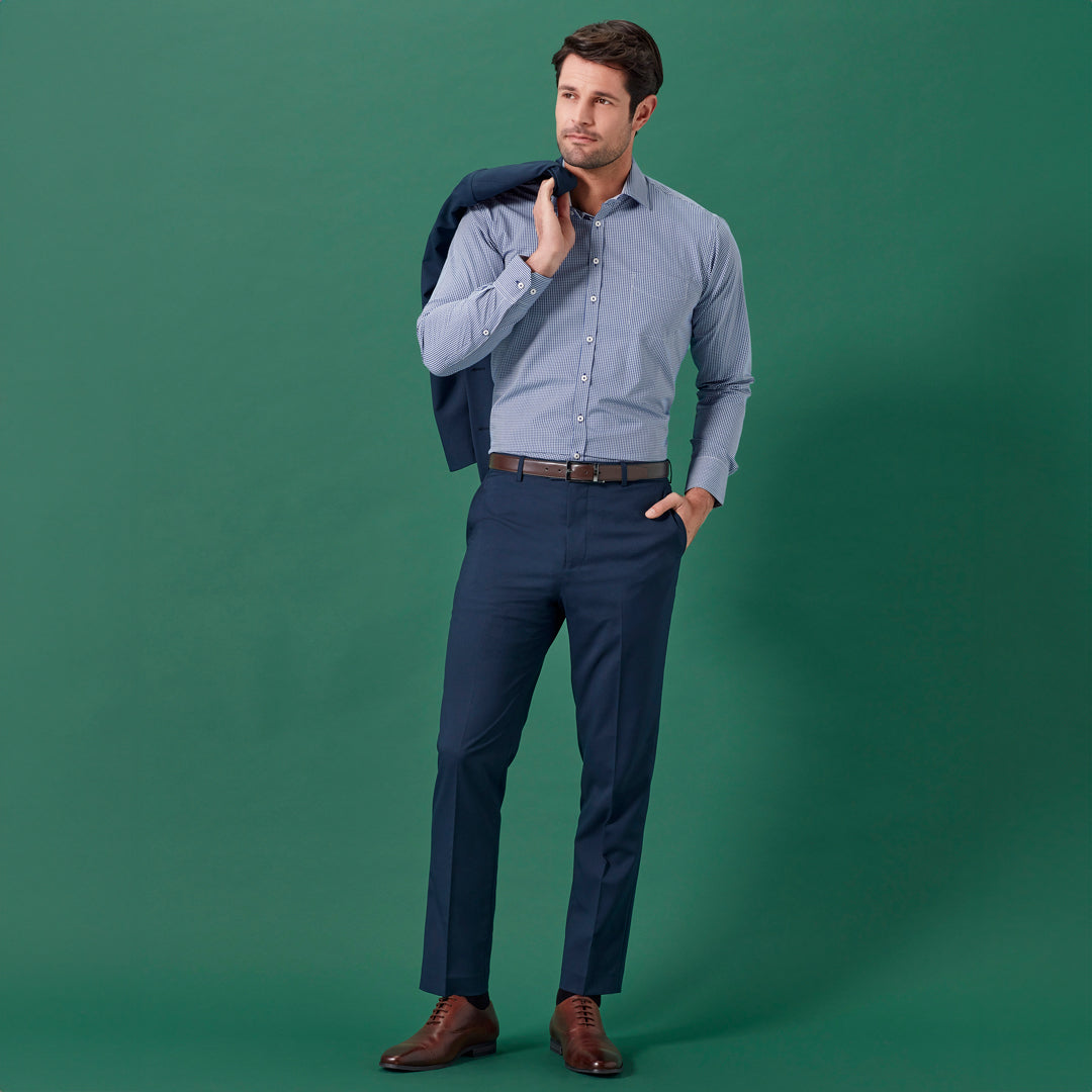 House of Uniforms The Renew Slim Fit Pant | Mens Biz Corporates