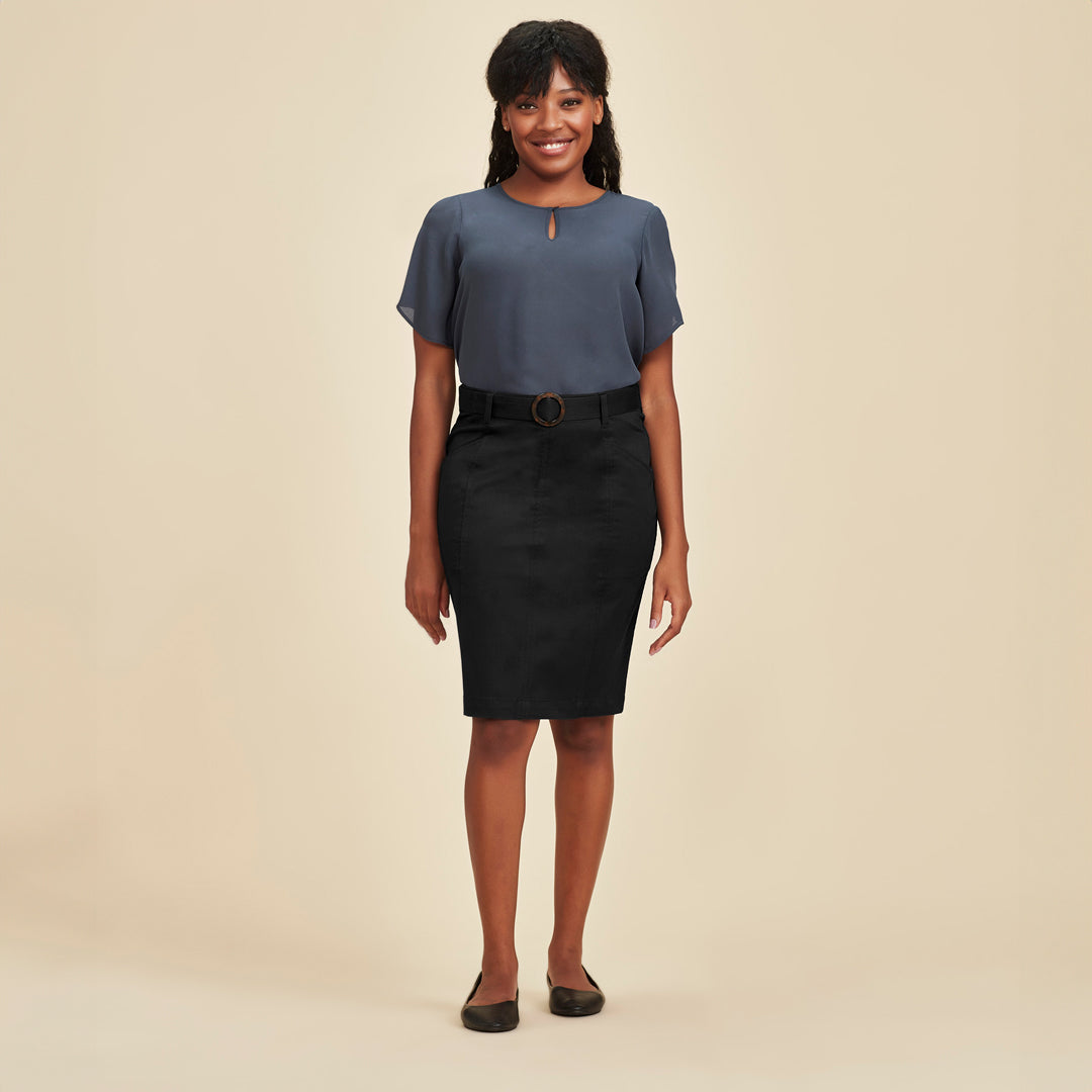 House of Uniforms The Traveller Chino Skirt | Ladies Biz Corporates