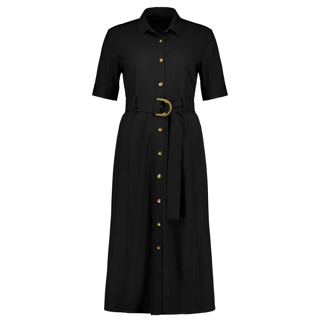 House of Uniforms The Adele Midi Dress Biz Corporates Black